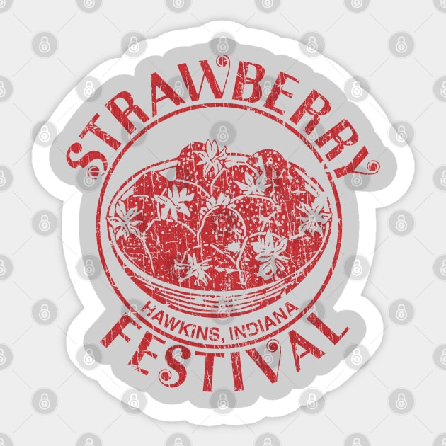 Hawkins Strawberry Festival 1986 Sticker by JCD666